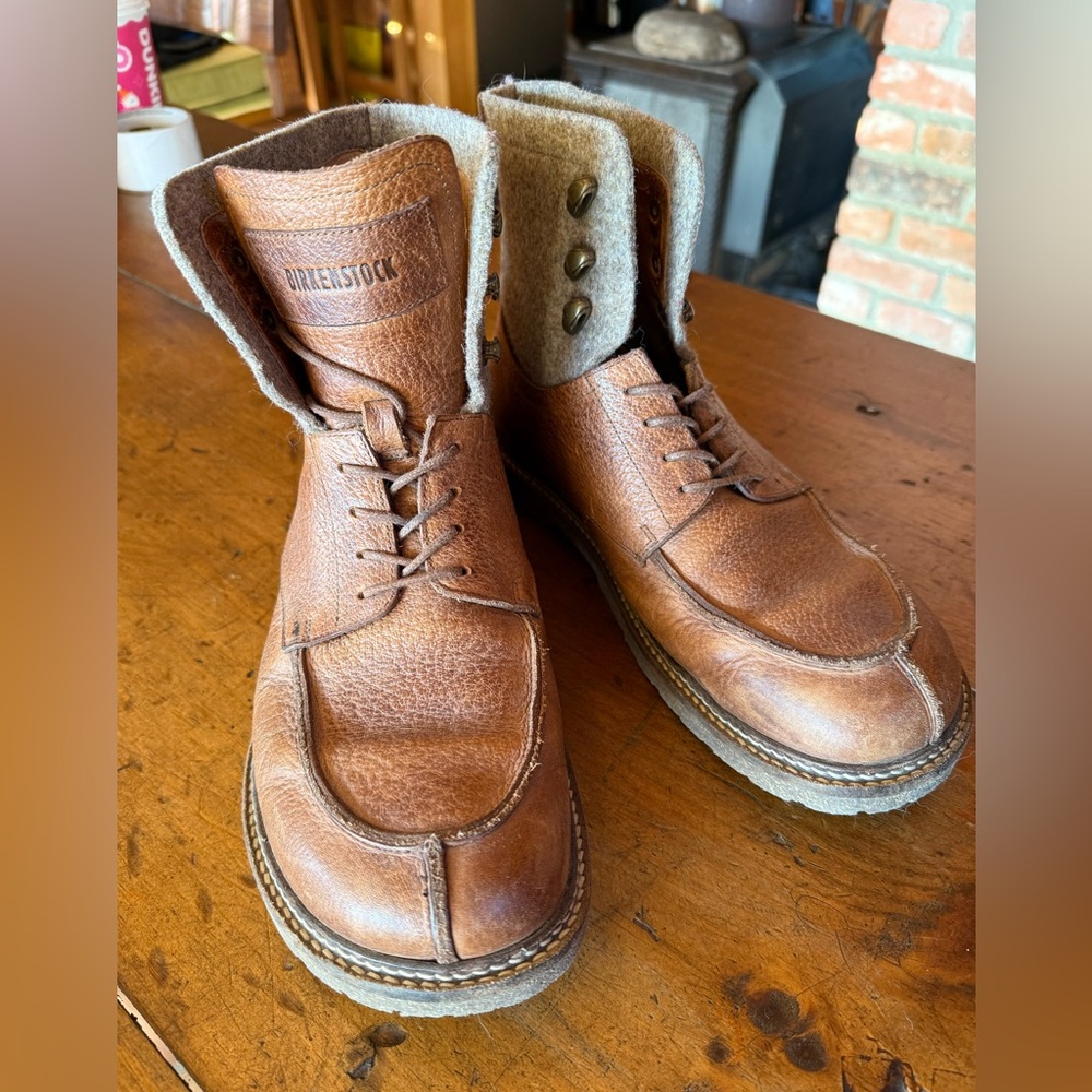 Birkenstock - Mens leather/wool Timmons boots, EXCELLENT! RARE! Size 42